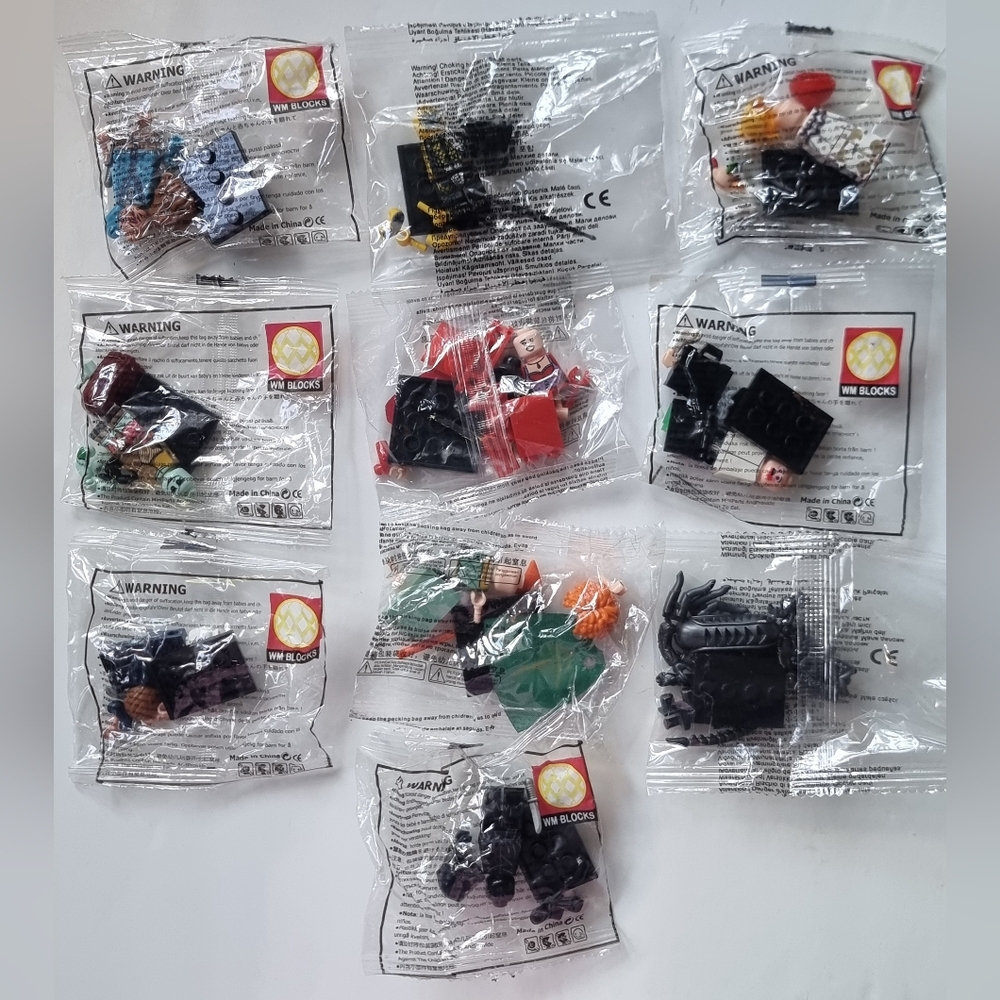 WM Assorted Building Block Mini Figures Set Of 10